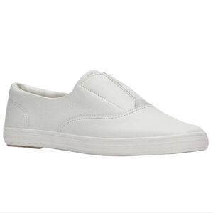 NIB Keds Champion Square Toe Tone Off Foxing Slip On Color Snow White Sz 9.5